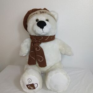 Seasonal Sensations Cocoa Bear with Hat and Scarf